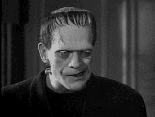 Frankenstein growl gif
