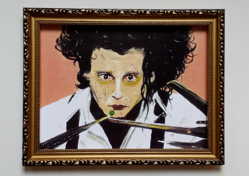 Edward Scissorhands painting