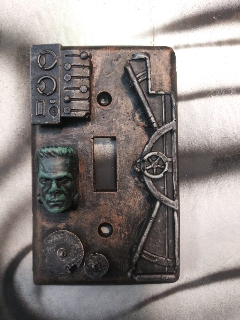 Frankenstein light switch plate